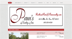 Desktop Screenshot of pamsrealty.com