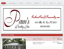 Tablet Screenshot of pamsrealty.com